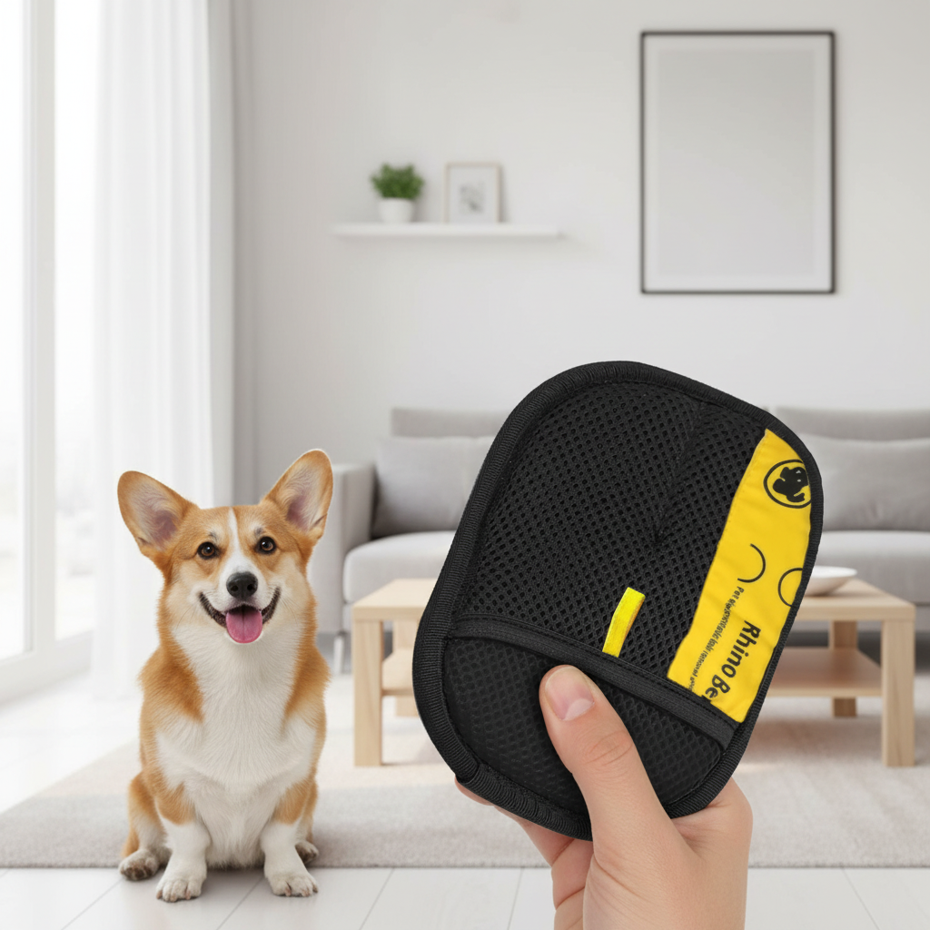 Gant ramasseur de poils d'animaux