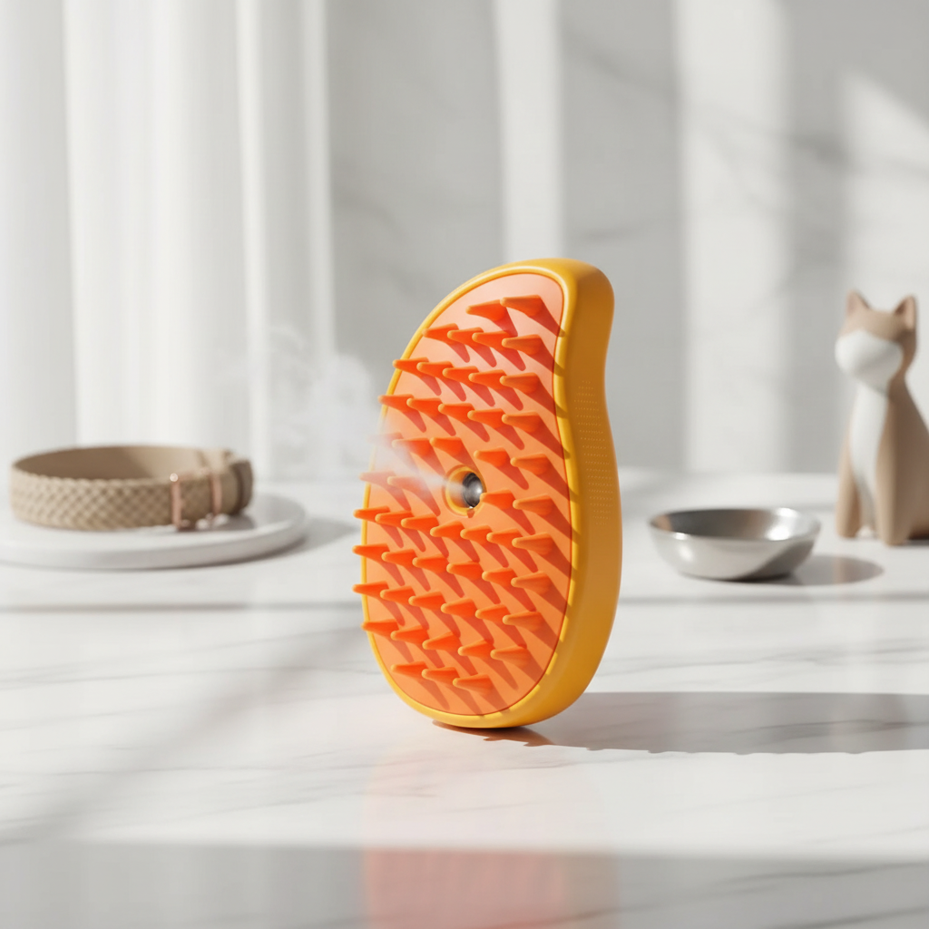 Brosse a vapeur pour animaux à poils